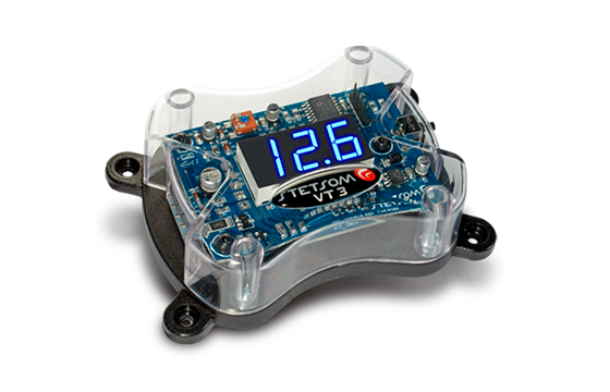 Voltimetro Digital Automotivo Stetsom VT3 Led Azul Proteção Contra Curtos Som Módulo Bateria