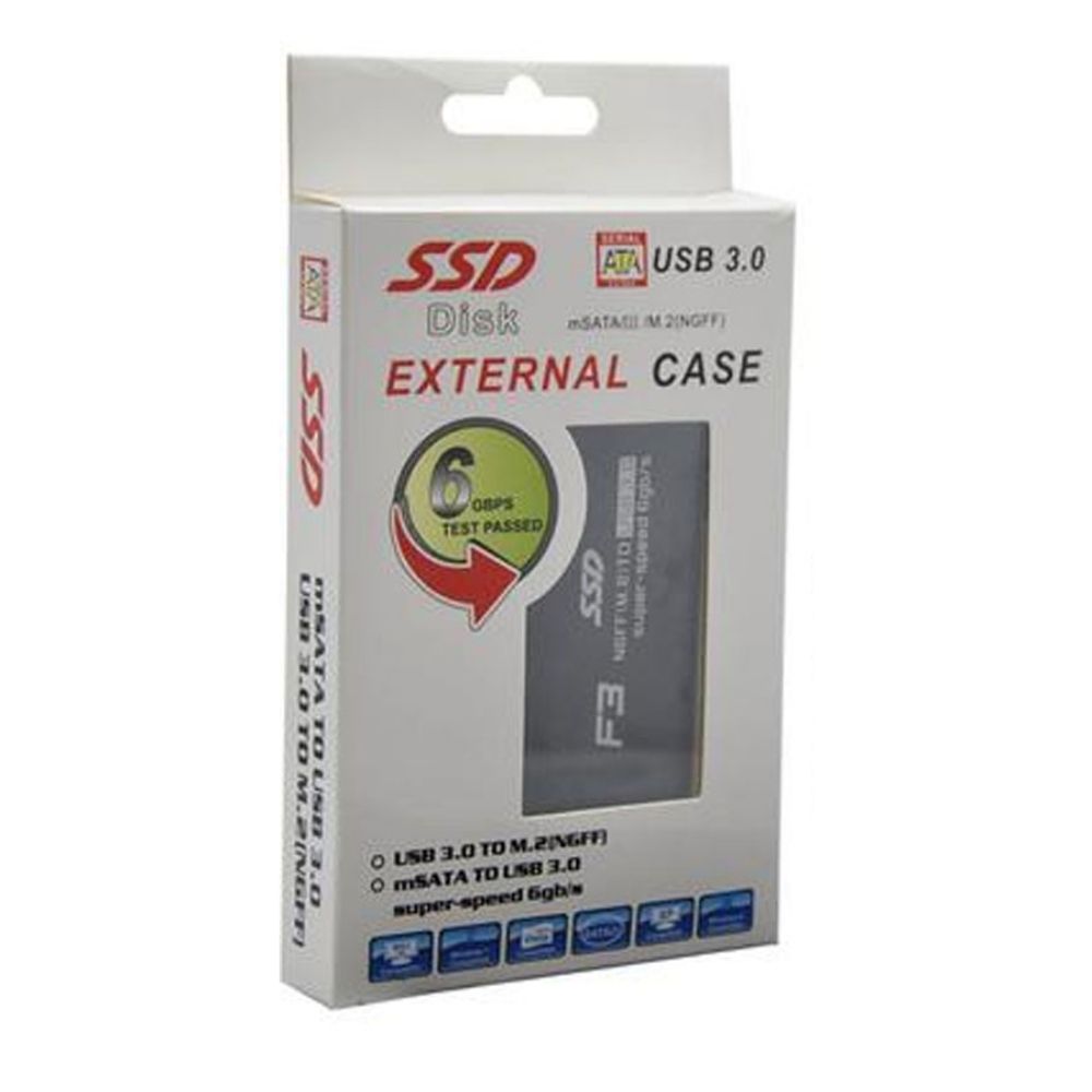 Case Externo Adaptador de SSD M2 SATA para USB 3.0 F3 - 116