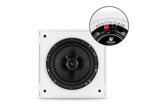 Caixa de Som Frahm Arandela 6" CX 70W Branca Quadrada - 31547