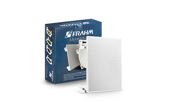 Caixa de Som Frahm Arandela 6" CX 70W Branca Quadrada - 31547