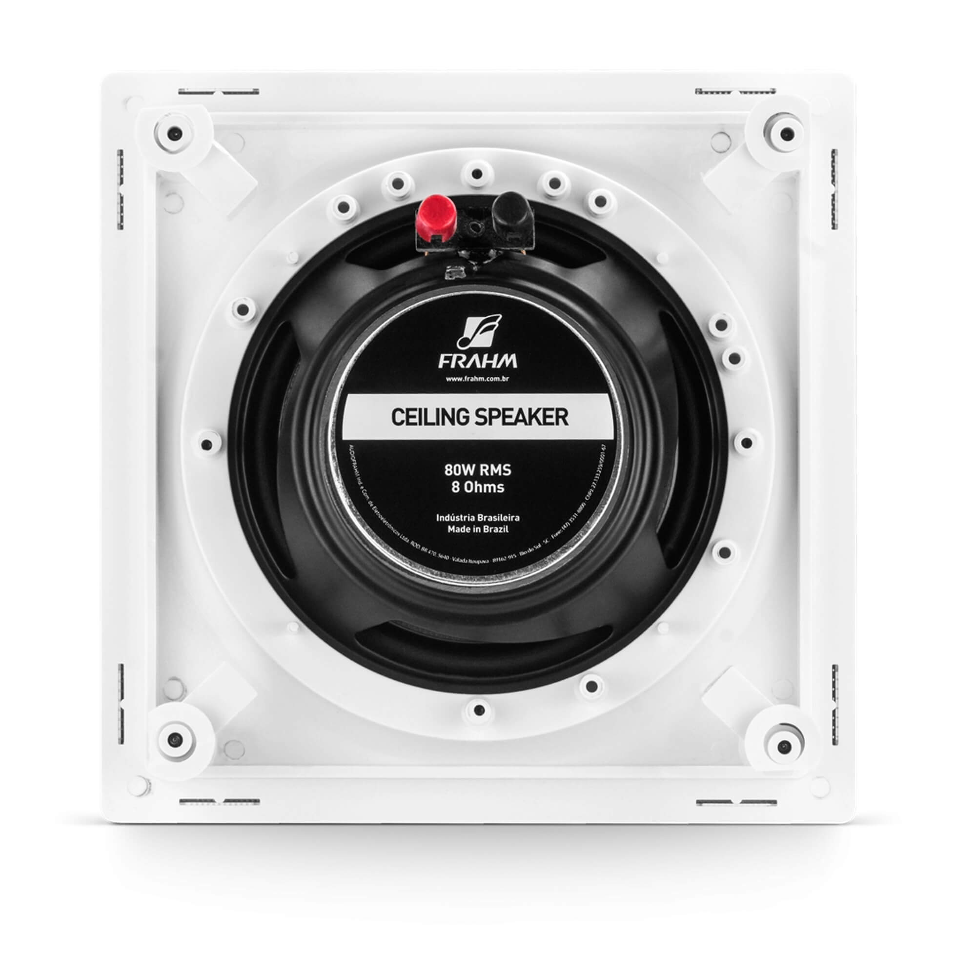 Caixa de Som Frahm Arandela 6" CX 80W Branca Quadrada 31820