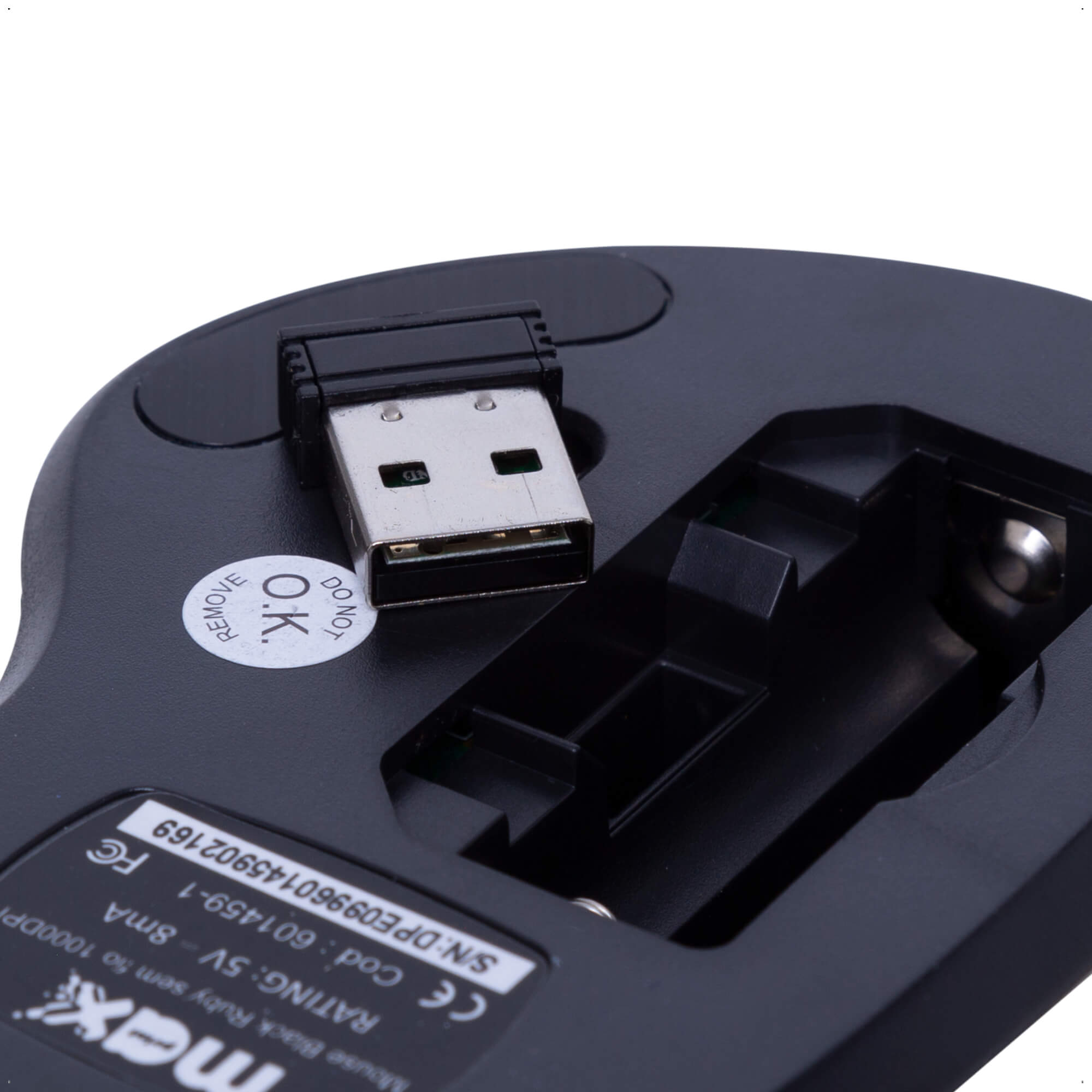 Mouse Black Ruby Sem fio 2.4 GHz 1.000 DPI 5 botões 10 Metros de Alcance Maxprint - 6014591
