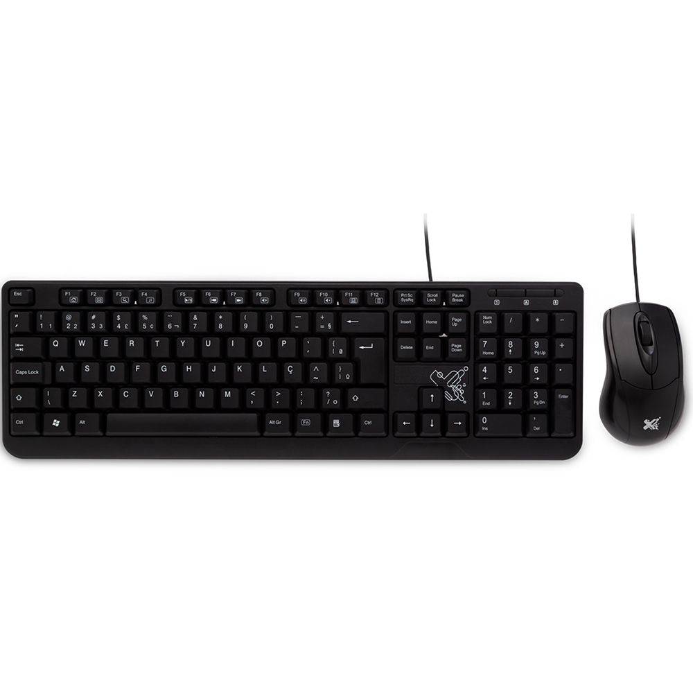 Teclado e Mouse com fio USB Maxprint Essential Preto 6013136
