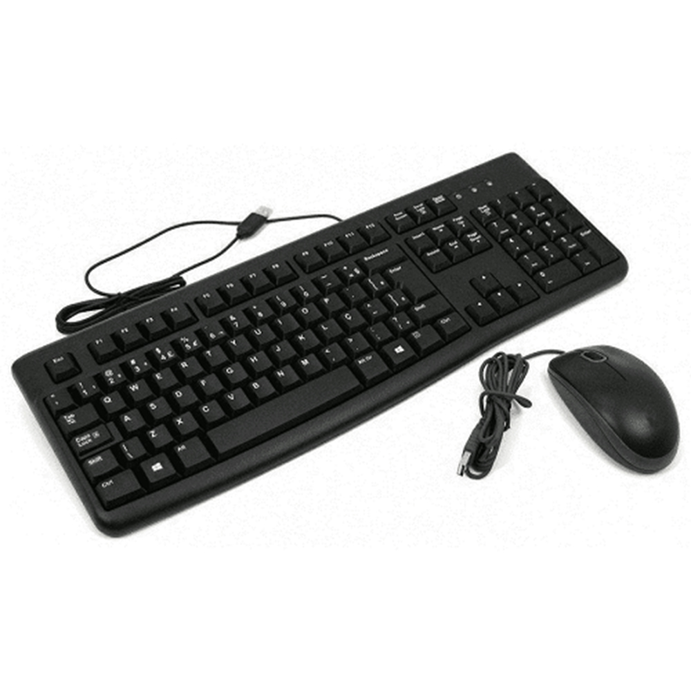 Teclado e Mouse com fio USB Maxprint Essential Preto 6013136
