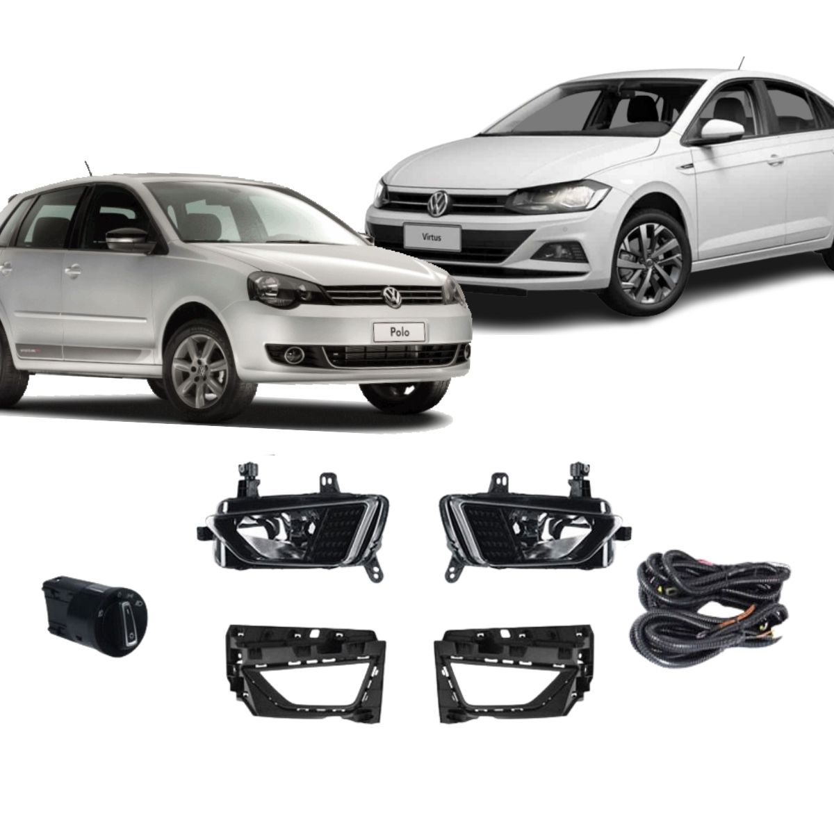 Kit Farol de Milha Polo/Virtus 2017 em diante  SL-262710 - Shocklight
