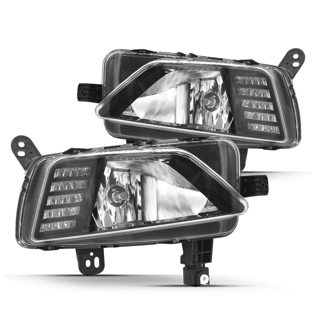 Kit Farol de Milha Polo / Virtus 2017 Botão Universal Shocklight SL-262710U