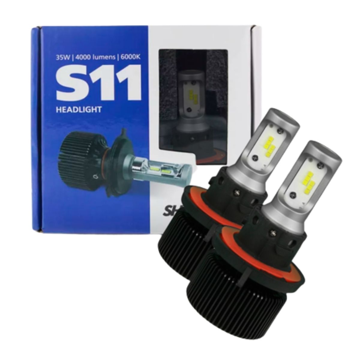 Super Led Headlight S11 H13 6000K 32W 4000LM SLL110013 - Shocklight