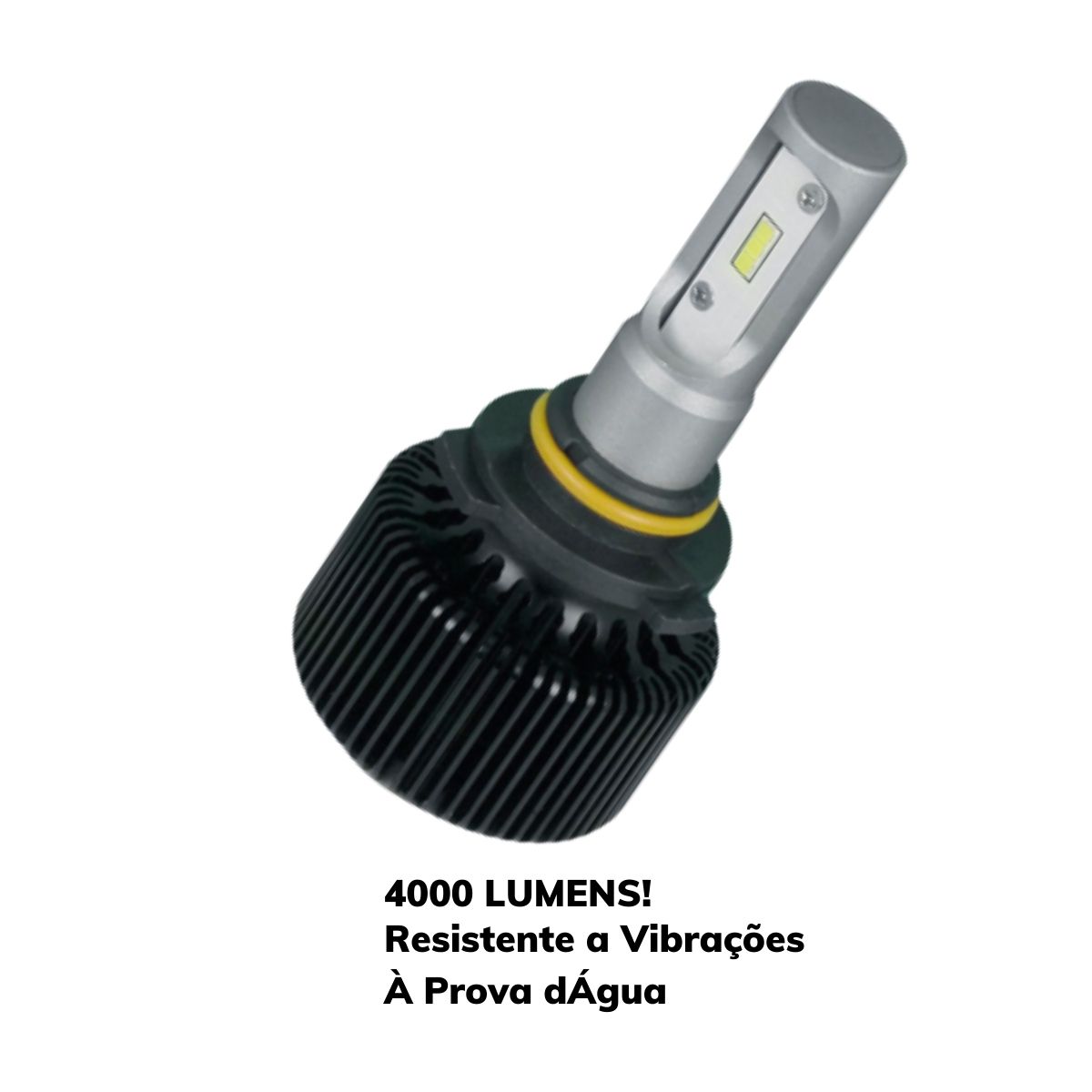 Par de Lâmpadas Super Led Headlight HB4 6000K 12V 35W 4000LM SLL-119006 Shocklight