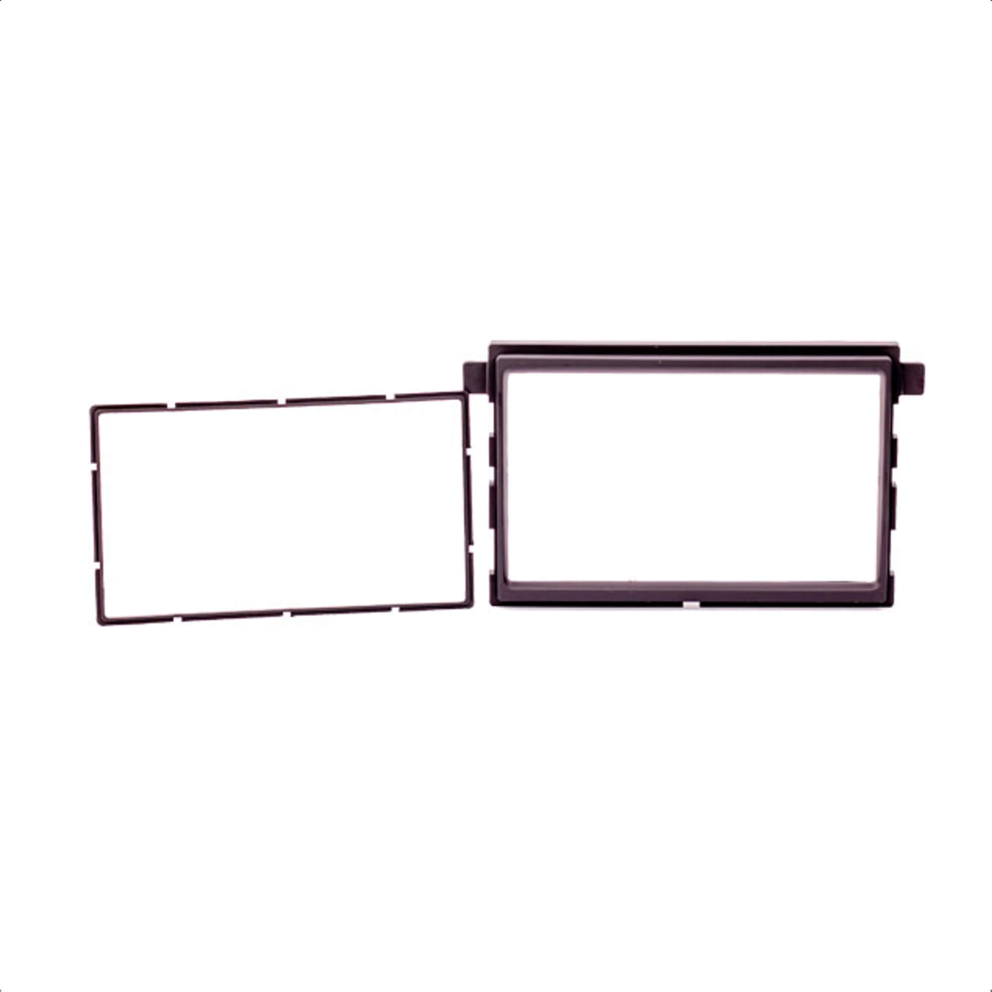 Moldura 2 Din Preto Fusion 2006-2009 Edge 2008-2011 Mustang 2004 Até 2008 Expex - EPX 300