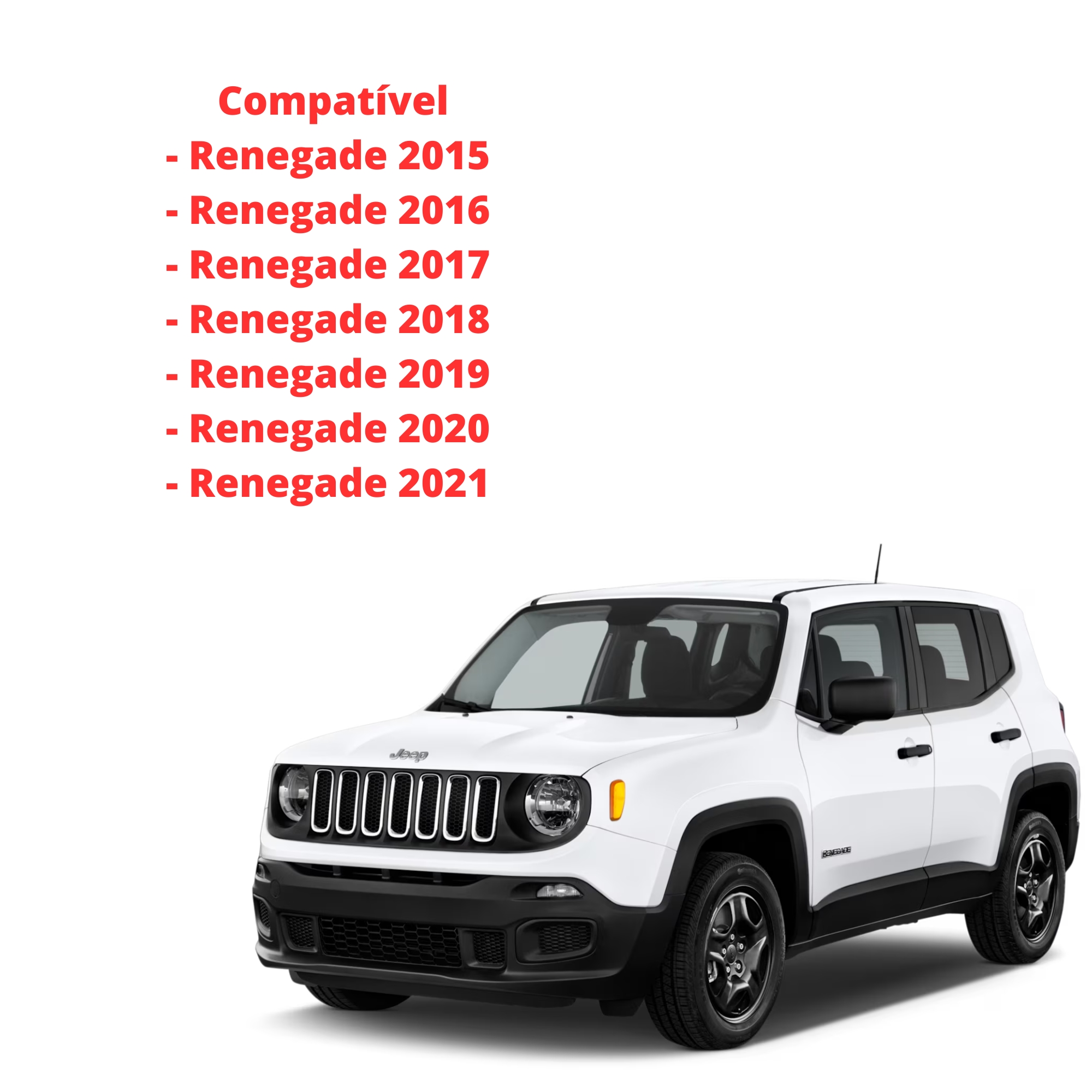 Moldura 2 Din Renegade 2015 2016 2017 2018 2019 2020 2021 Preto Soft Emborrachado Expex - EPX 213