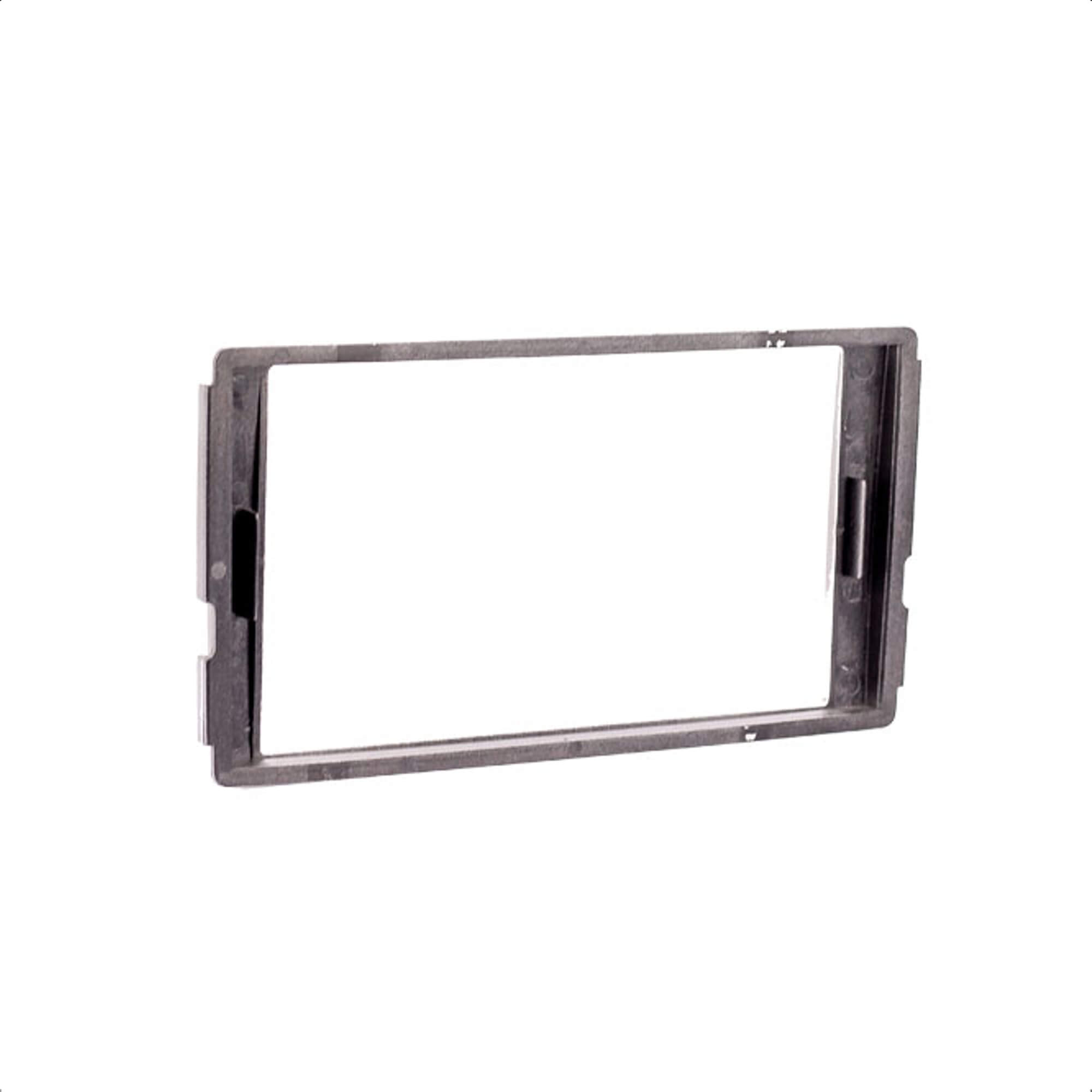 Moldura 2 Din Prata Sem Suporte Lateral Santa Fé 2007 a 2013 Expex - EPX 181