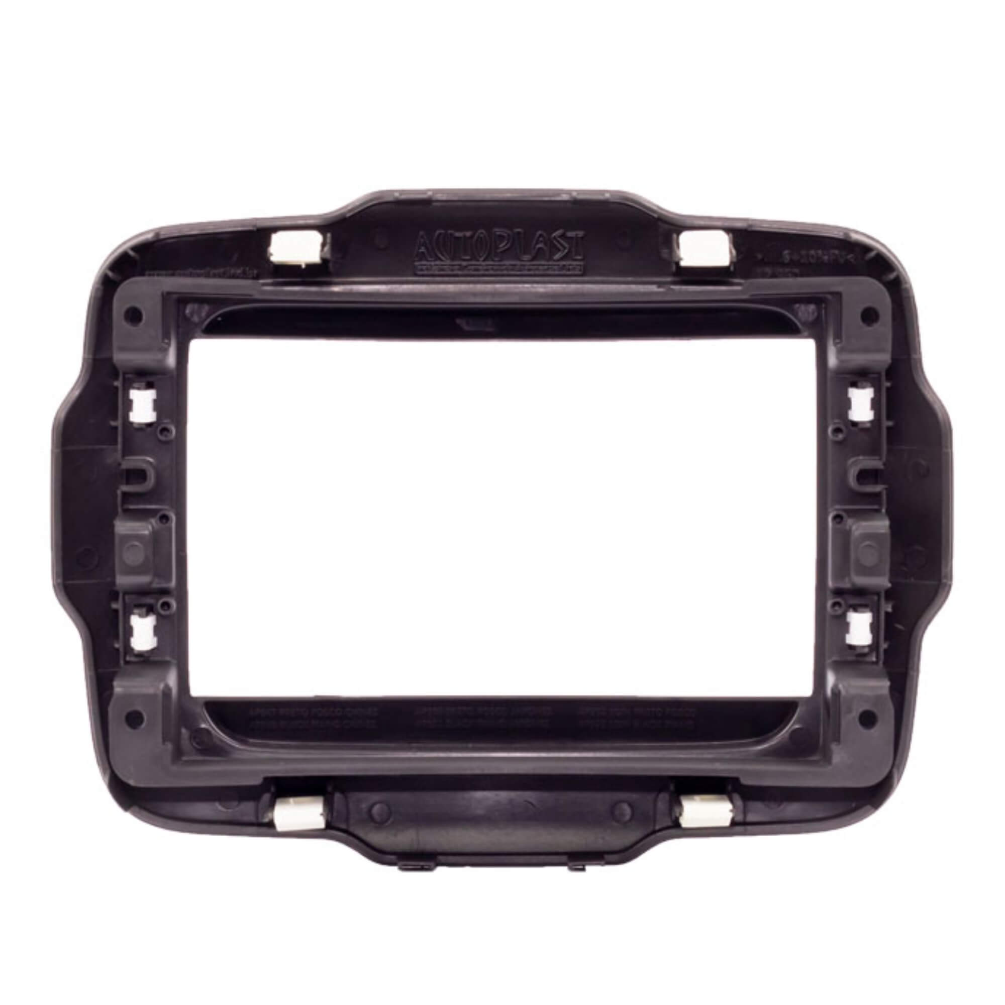 Moldura 2 DIN Renegade para DVD Original Laterais Arredondadas Soft Emborrachado Expex - EPX 411