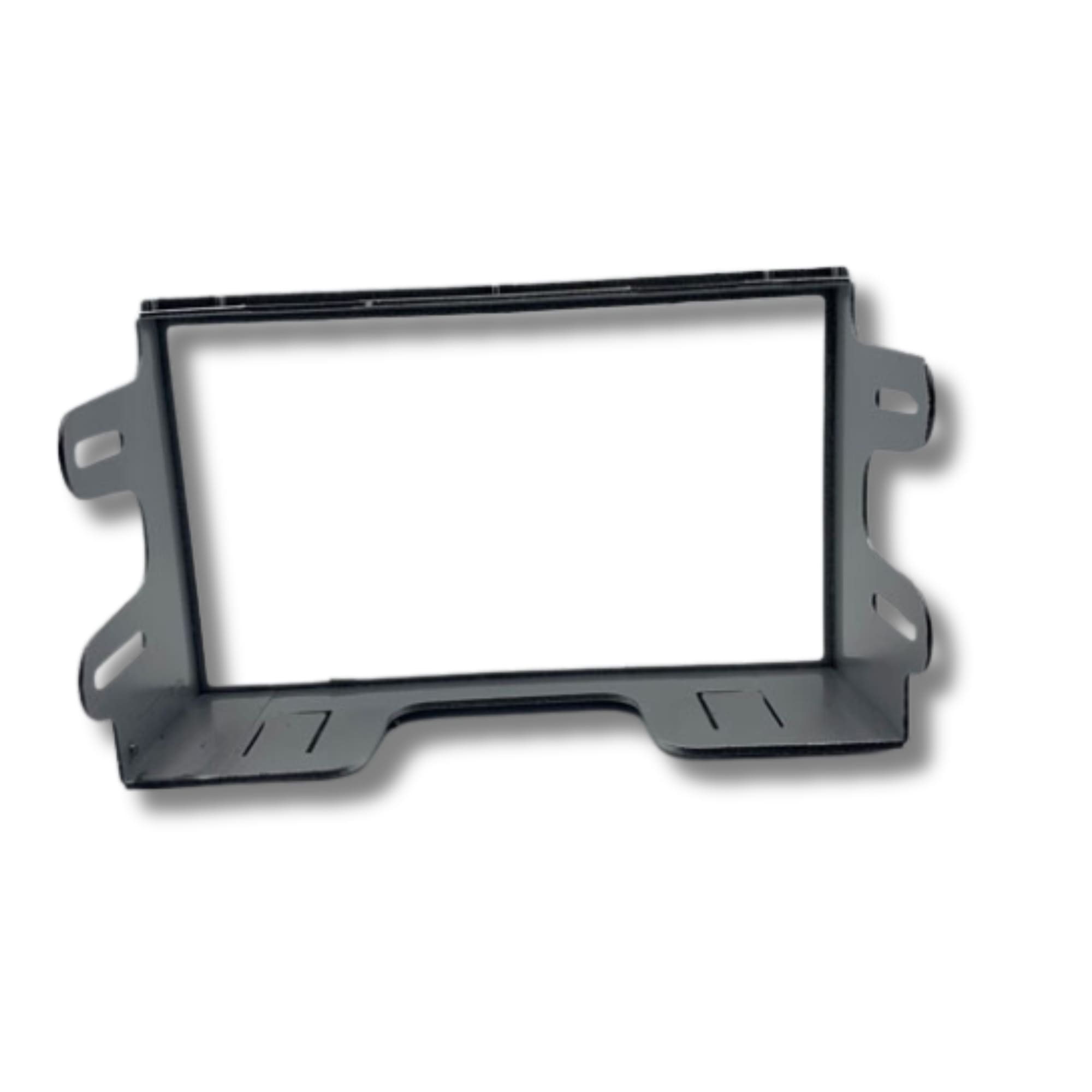Moldura Polo/Golf/Ecosport/Fiesta/Space Fox/Bora 2 Din 7 Pol. Padrão Chinês Prata Expex-EPX 487