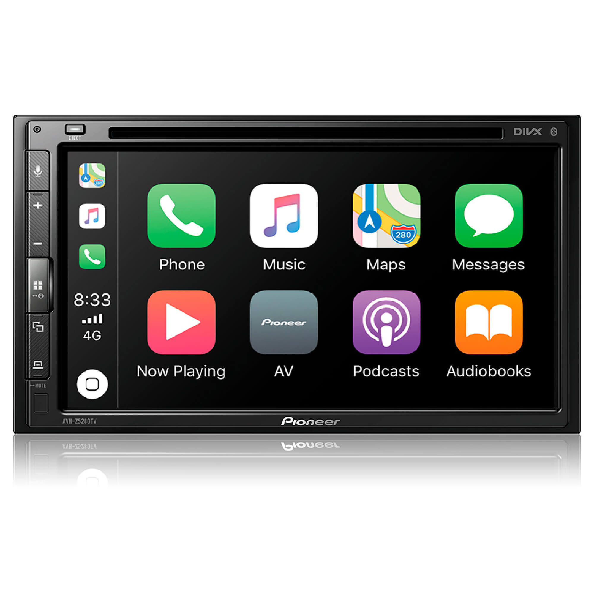 Central Multimídia 2 Din Pioneer AVH-Z5280TV CD DVD Tela Touch de 6,8 pol USB Bluetooth TV Digital