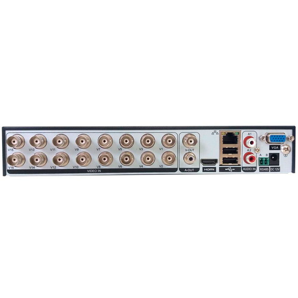 DVR 8 Canais Híbrido Giga Security 1080P Série Orion OPEN HD Saída BNC + HD Seagate 1TB - GS0185