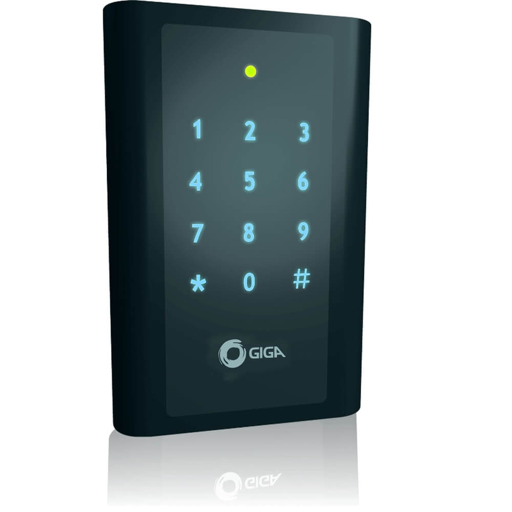 Controle de acesso GIGA por cartão de proximidade e senha - GSPROXLT