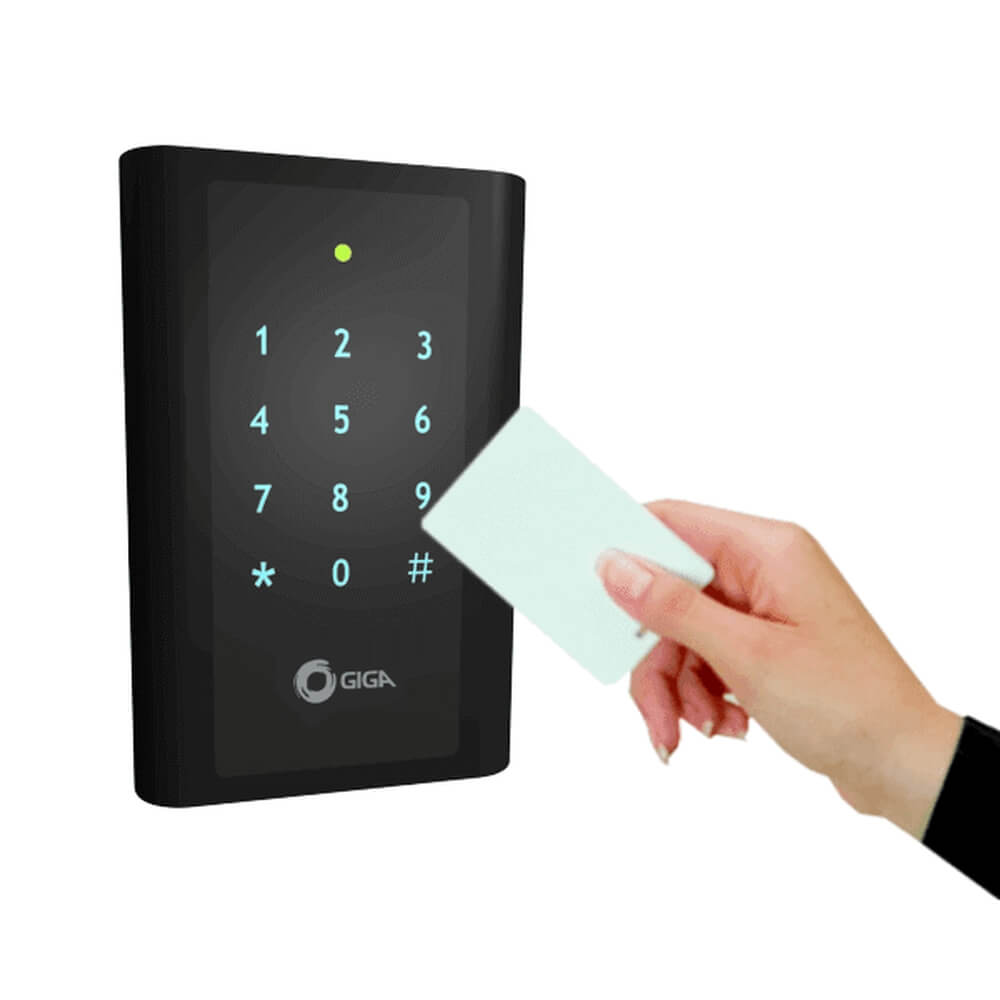 Controle de acesso GIGA por cartão de proximidade e senha - GSPROXLT