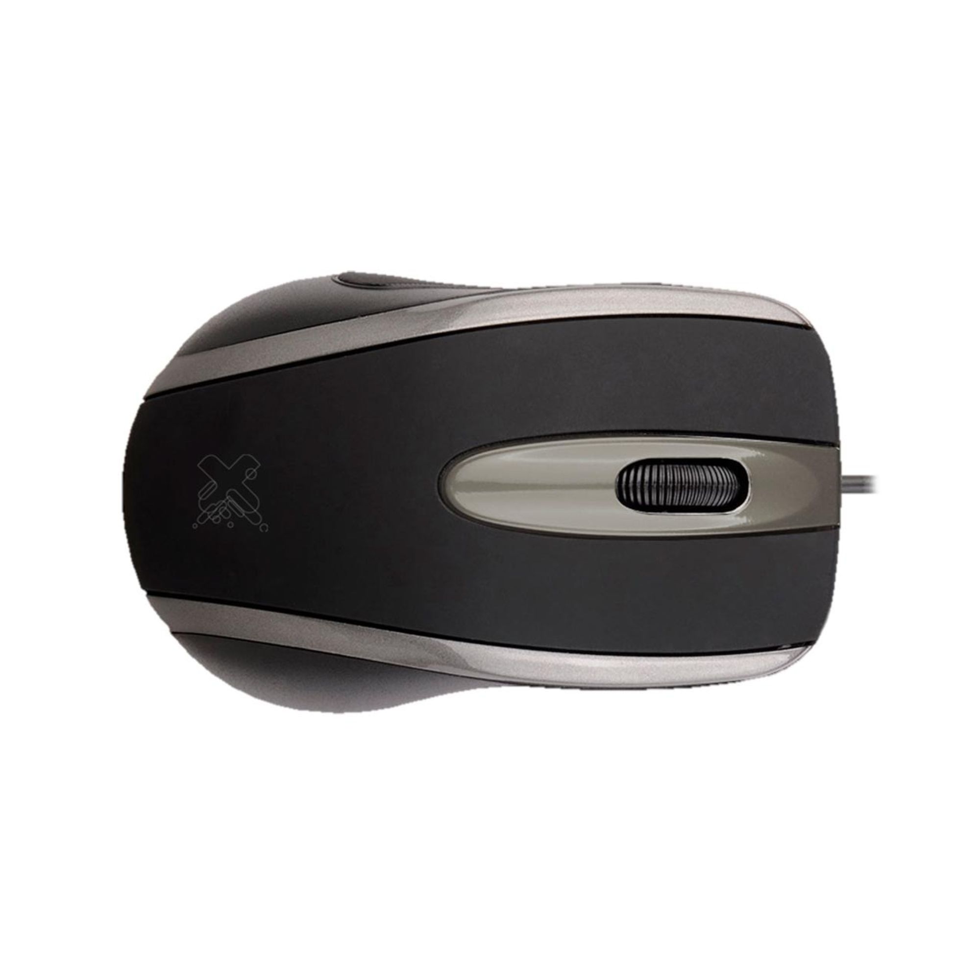 Mouse com Fio USB 2.0 Techzone Preto e Cinza Maxprint - 6013930