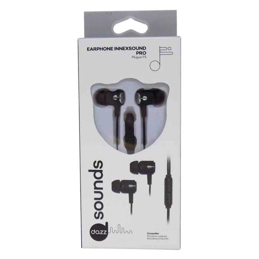 Fone de Ouvido com Microfone InnexSound Pro P3 Preto Dazz - 6014386