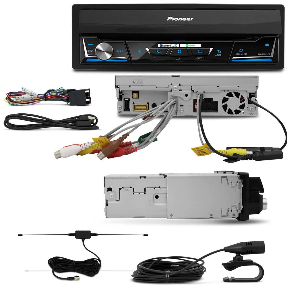 COMP Kit DVD Pioneer 7" Retrátil Avh-z7180tv + Câmera de ré