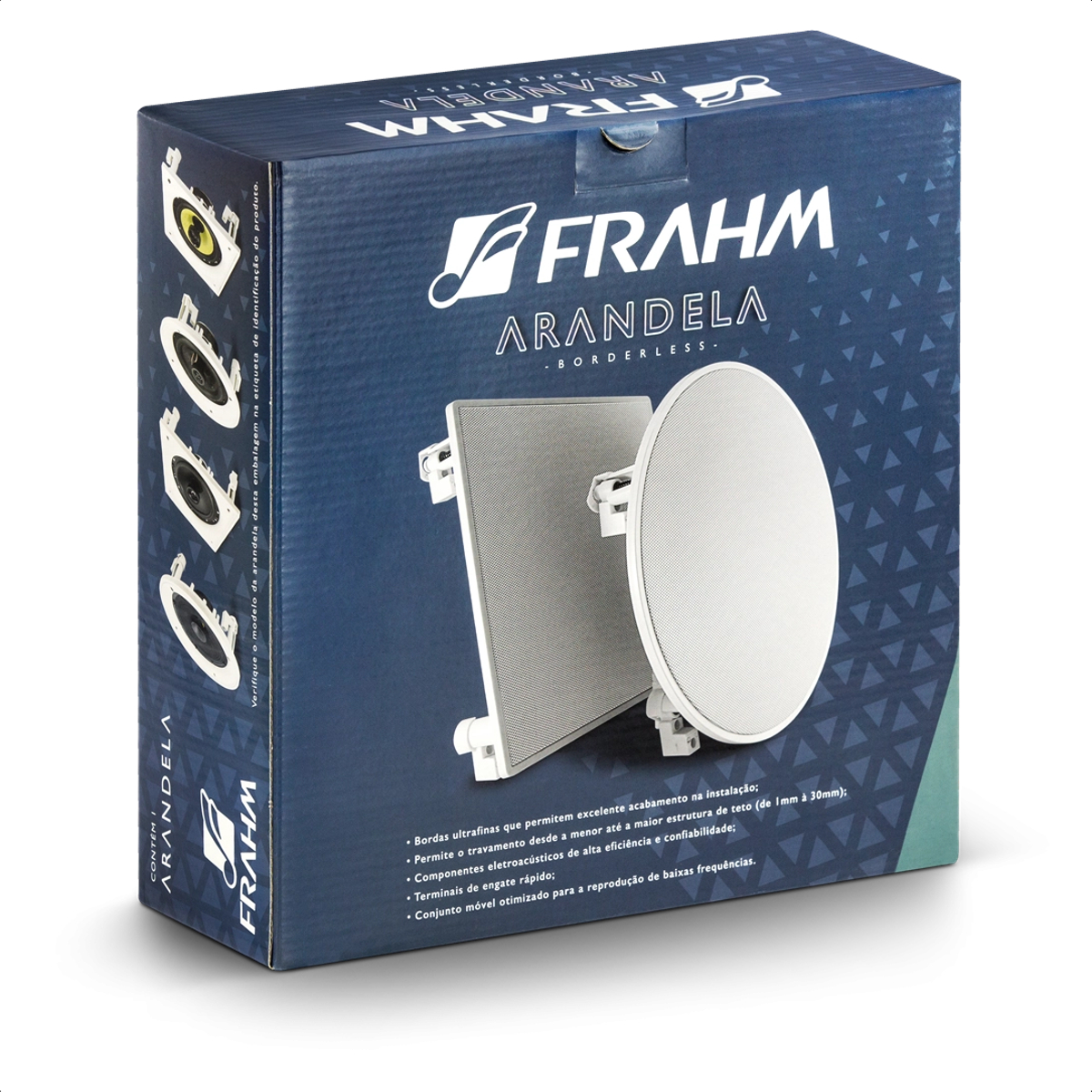 Caixa de Som Arandela Frahm Quadrada 6 polegadas FR 40W 31832
