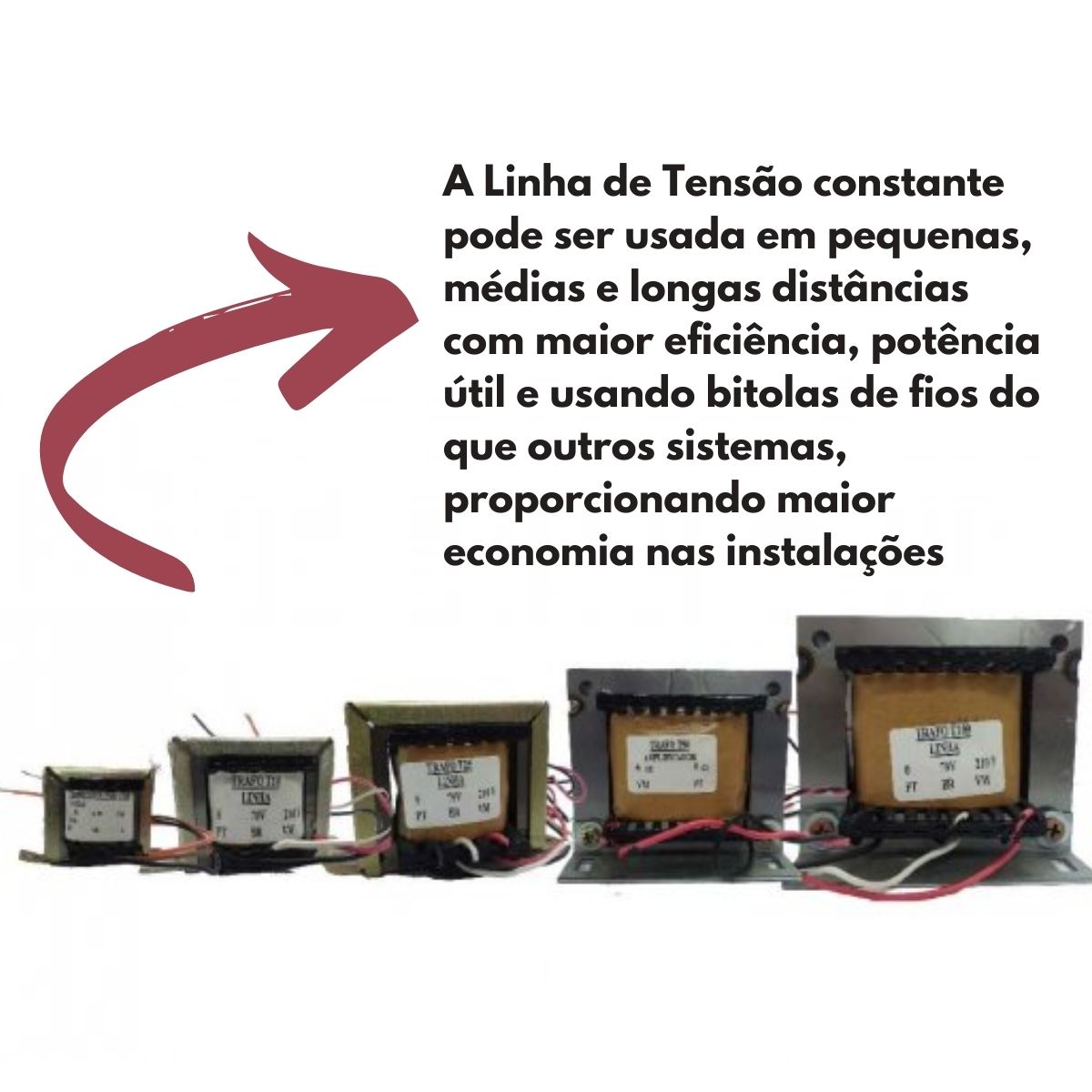 Transformador de Áudio Trafo Linha T5i 70/210V Não Automotiva Frahm - 31193