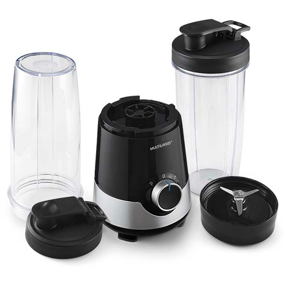 Liquidificador Shake 800Ml 220V Preto e Prata Multilaser - BE014