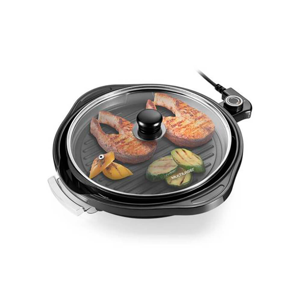Panela Grill Multilaser Gourmet 220V 1200W Preto - CE054
