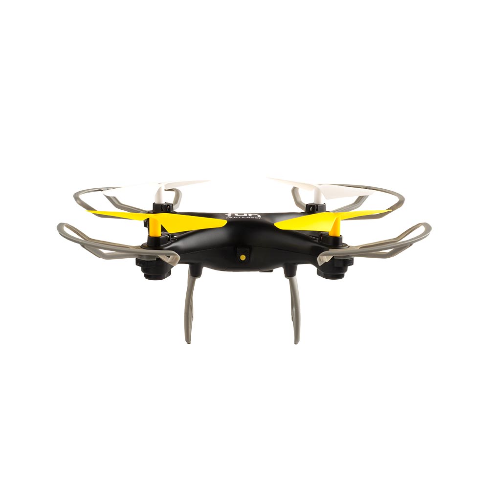 Drone Fun Alcance 50 M 4 Hélices Preto E Amarelo ES253 - Multilaser