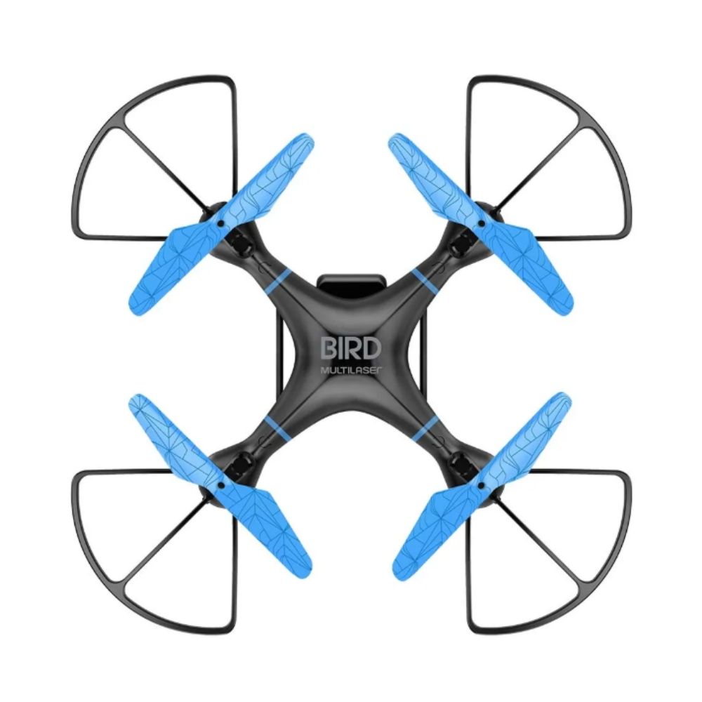 Drone Bird Alcance de 80m HD 1280P Flips em 360 Preto e Azul - Multilaser  ES255