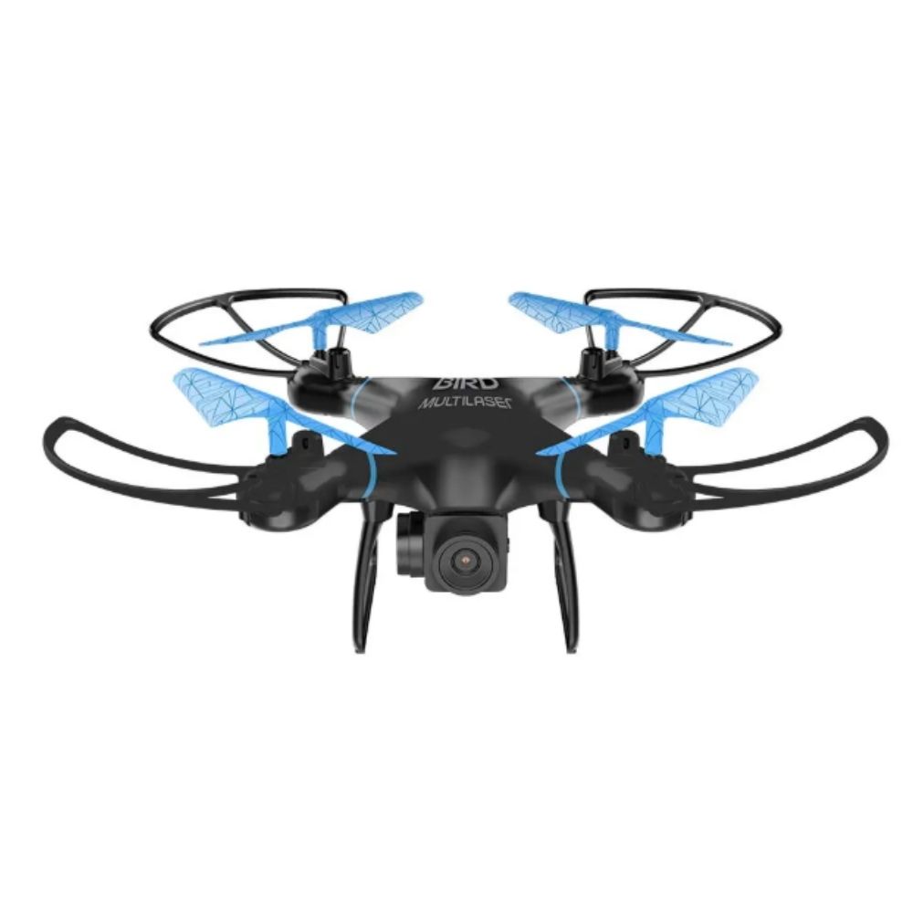 Drone Bird Alcance de 80m HD 1280P Flips em 360 Preto e Azul - Multilaser  ES255