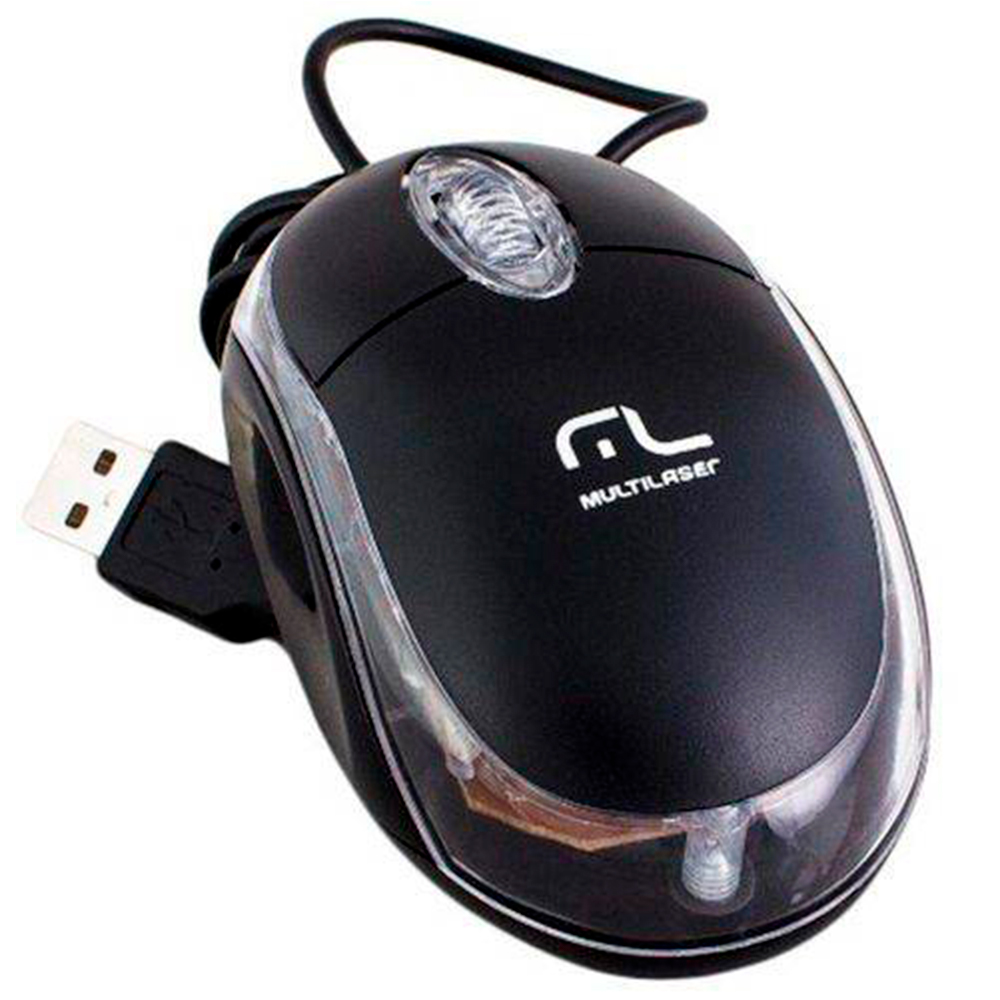 Kit 10 Mouses USB óptico Classic MO179 preto - Multilaser
