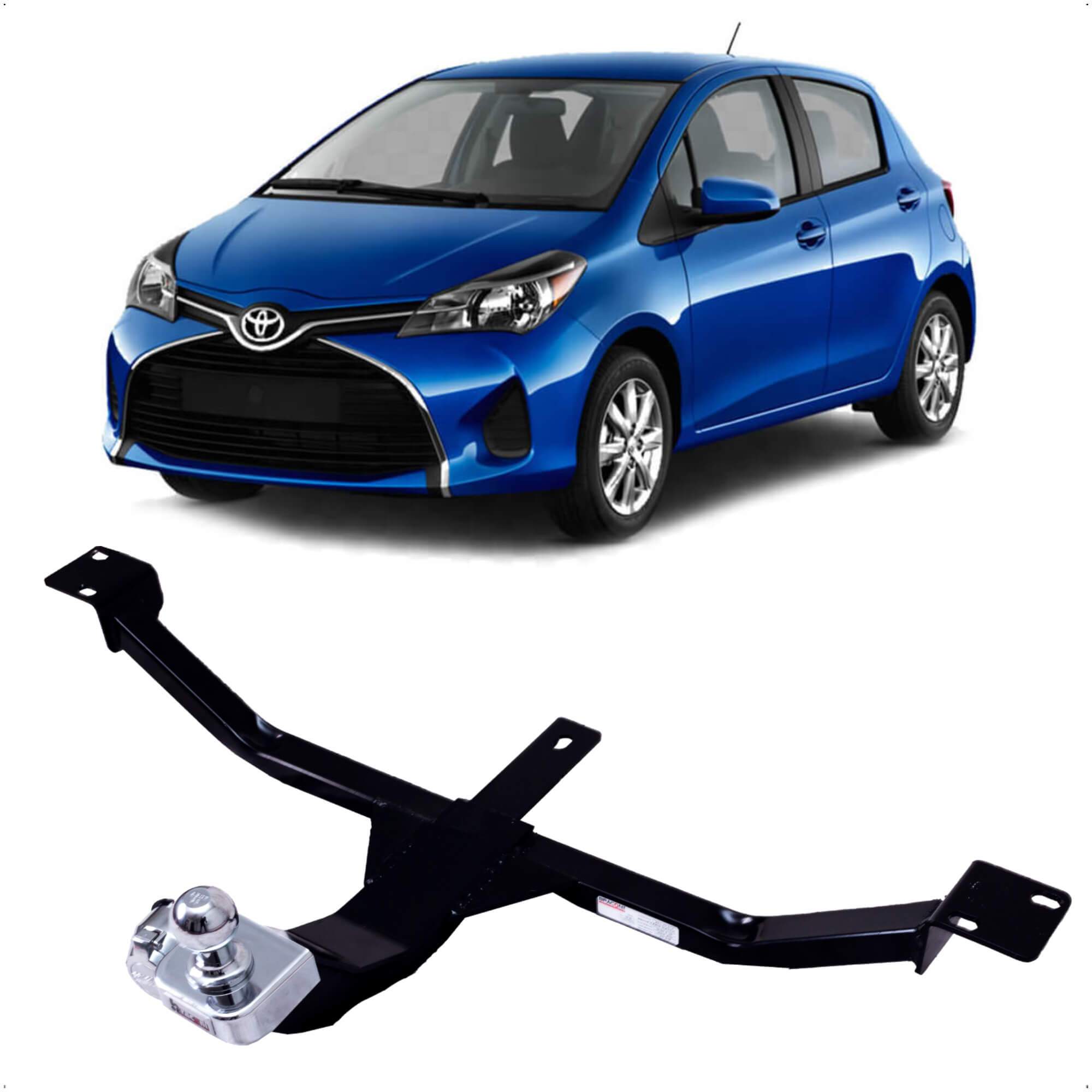 Engate Braconi Yaris Hatch 2018 até 2023 Não Precisa Furar Tração até 450Kg Modelo Fixo - IM210