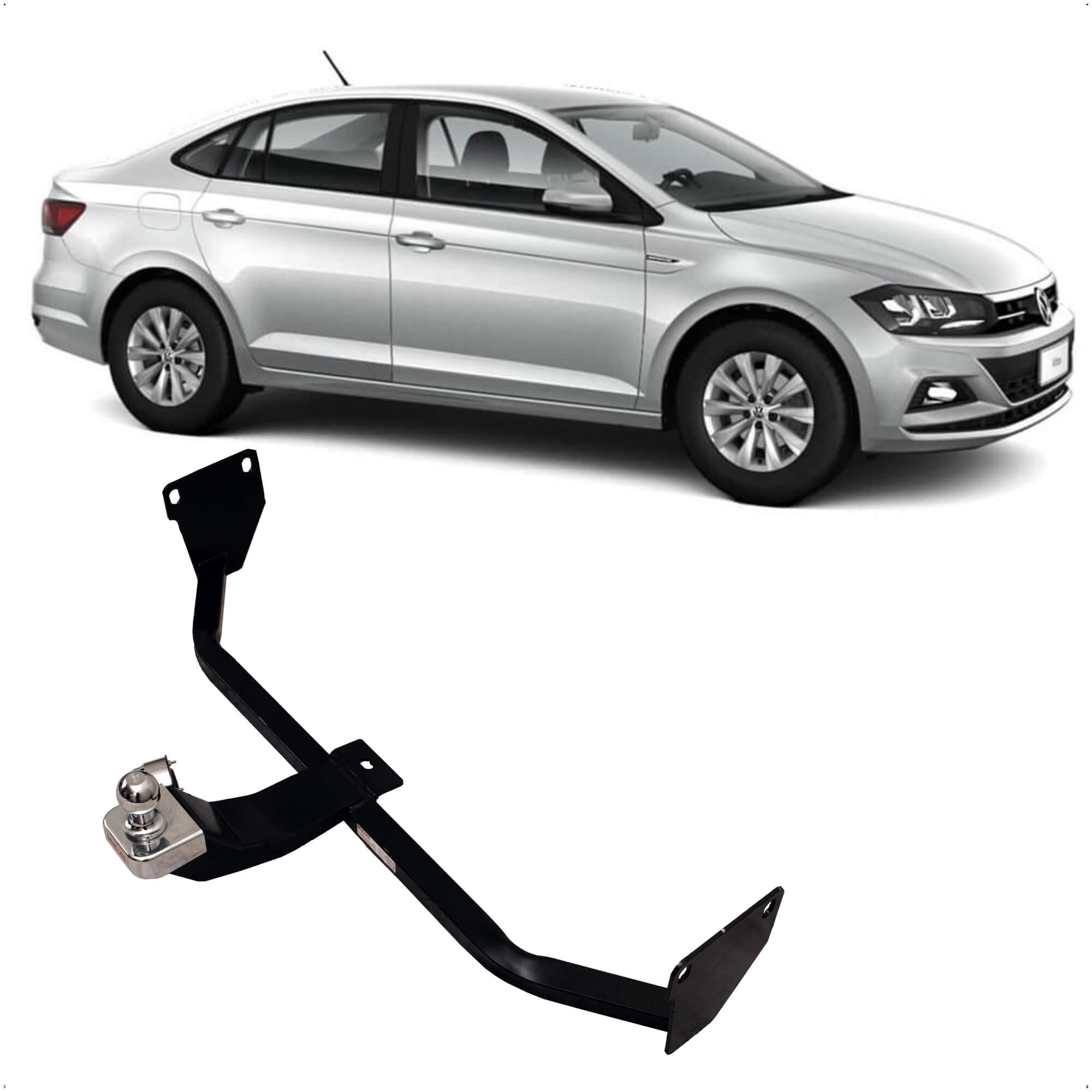 Engate Braconi VIRTUS 2018-2023 (EXCETO GTS) não Precisa Furar Tração até 450Kg - VW-56