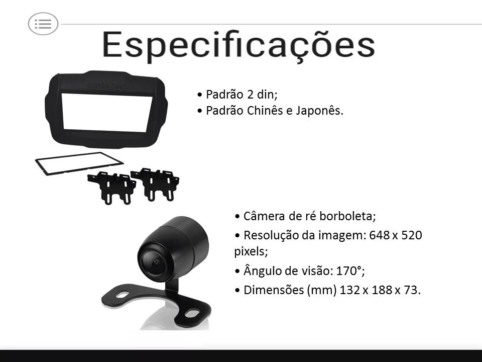 Kit Central Multimídia Jeep Renegade PCD 2018 2019 2020 AVH-Z5280TV Pioneer + Câmera + Moldura e Chicotes