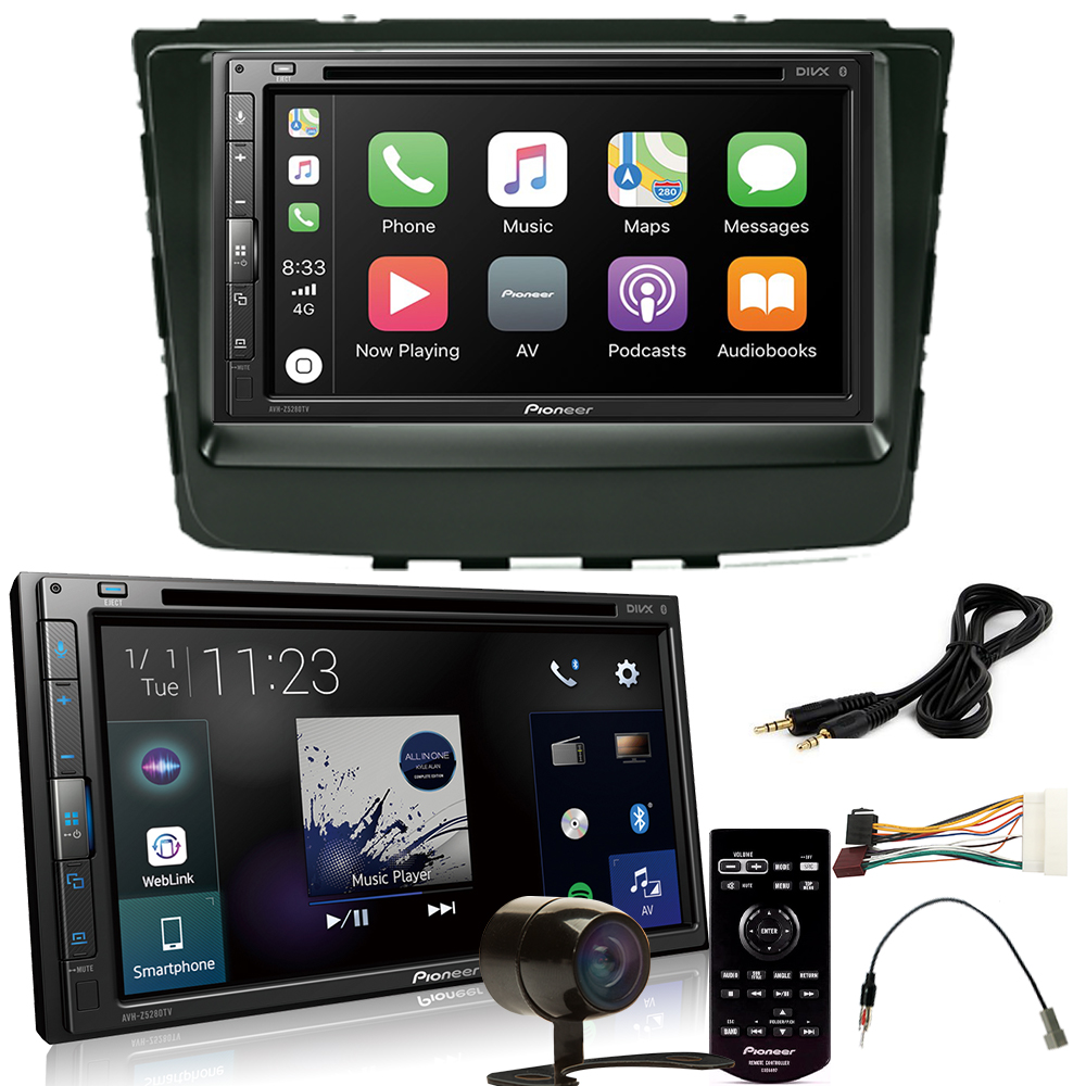 Kit DVD Player Hyundai Creta 2017 a 2020 AVH-Z5280TV Pioneer + Câmera de Ré + Moldura e Chicotes