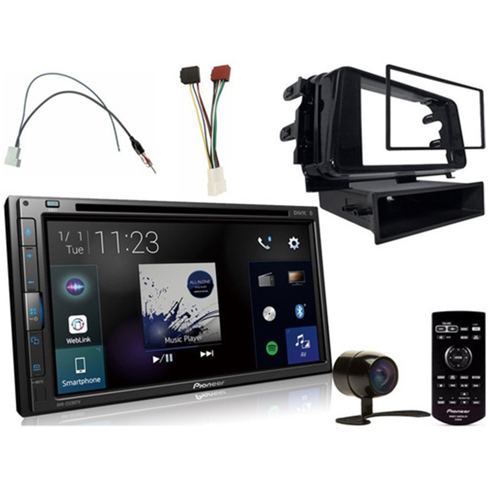 COMP Kit DVD Pioneer Nissan Kicks 2016 a 2020 AVH-Z5280TV + Câmera de Ré + Moldura e Chicotes