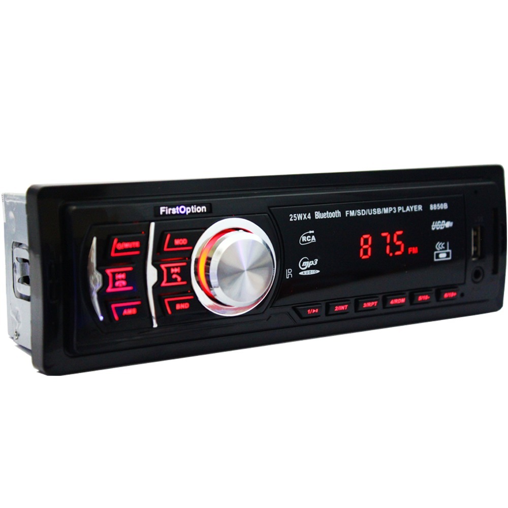 Som Automotivo 8850b First Option Bt mp3 + Par Alto falantes TSR Orion Q6S + Antena Krott KR 1000