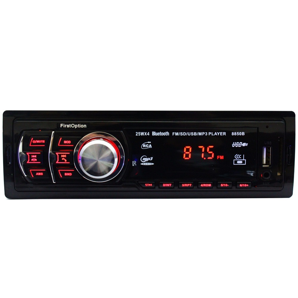 COMP Som Automotivo 8850b MP3 BT FM USB SD AUX Controle Remoto First Option + Pen drive 8 GB PD601