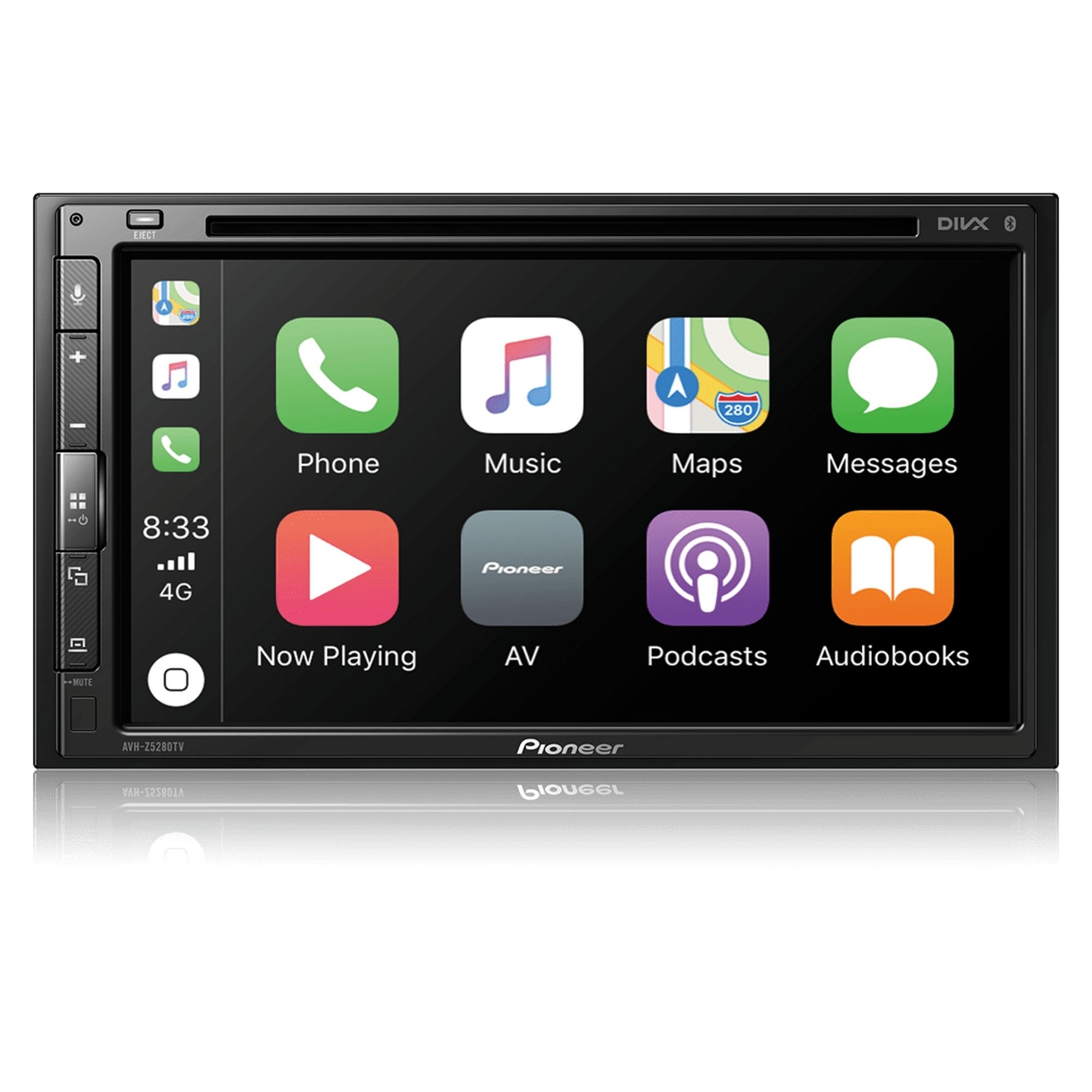 COMP Kit Central Multimidia AVH-Z5280TV para T-Cross 2017 a 2022 + Câmera de ré + Moldura 2 din + Chicotes + Interface