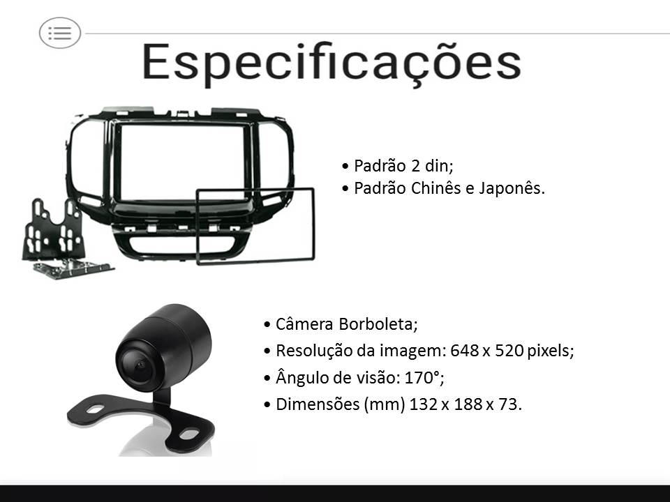 COMP Kit Central Multimidia Fiat Toro 2016 a 2020 AVH-Z5280TV + Moldura 2 din + Câmera de ré + Chicotes