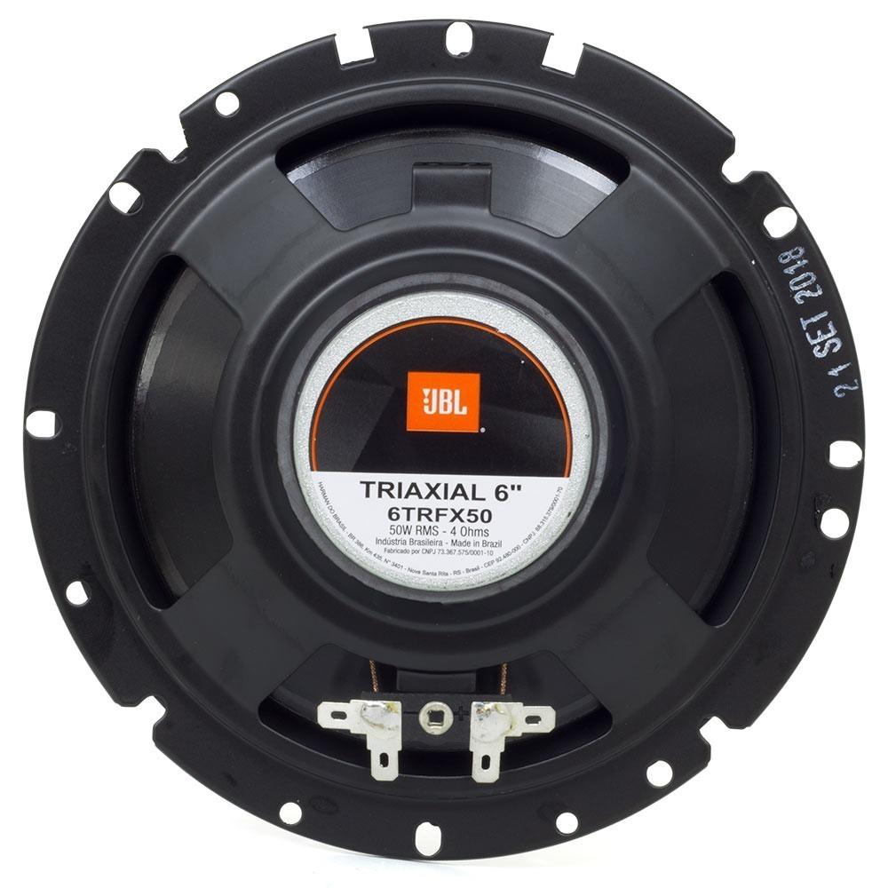 Kit 4 Alto Falantes JBL Linha FLEX3 6TRFX50 + Módulo de potência JBL BR-A 300.2 + Cabo RCA