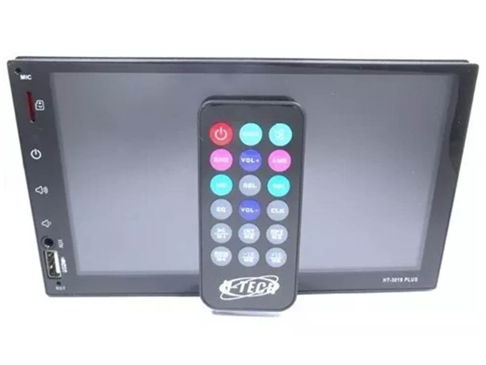 Kit Central Multimídia Hyundai HB20 sem Difusor de Ar 2013 a 2019 HT-3019Plus + Moldura + Câmera ré + Interface