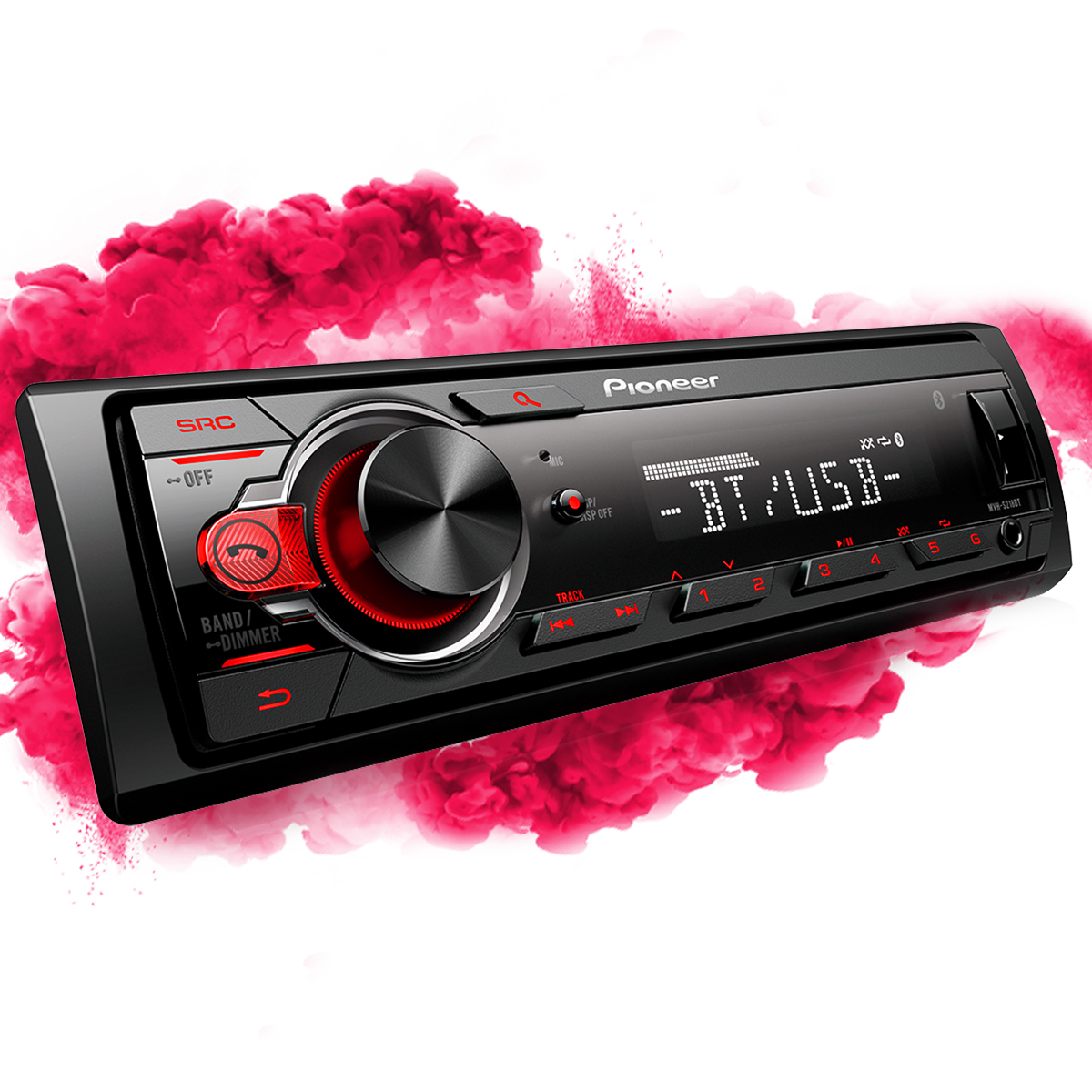 Kit Som Automotivo MVH-S218BT MP3 USB BT + 2 Pares Alto-Falantes Triaxial Bravox 6 - B3X60X 200W