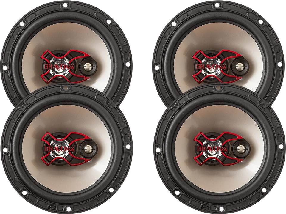 Kit Som Automotivo MVH-S218BT MP3 USB BT + 2 Pares Alto-Falantes Triaxial Bravox 6 - B3X60X 200W