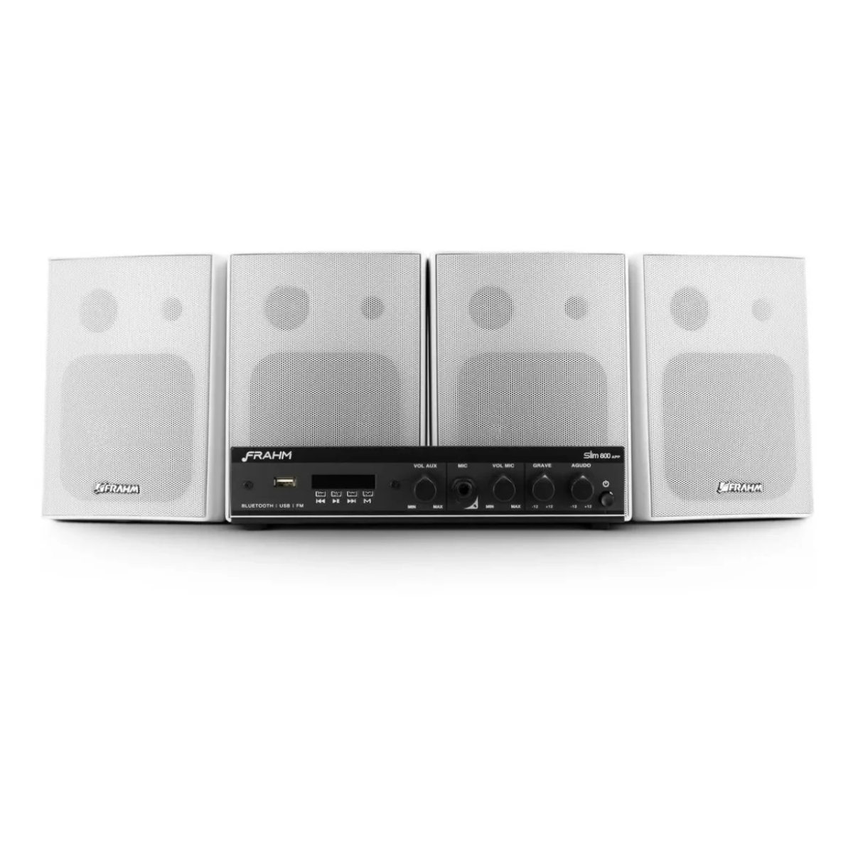 Kit de Sonorização Som Ambiente com 4 Caixas e 1 Receiver Frahm - 31872