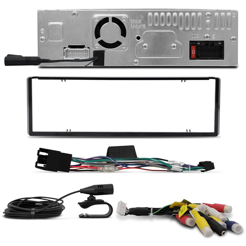 Kit Dvd Player Retratil AVH-3180BT Pioneer Bluetooth Usb Tela 7 polegadas + Câmera de ré borboleta