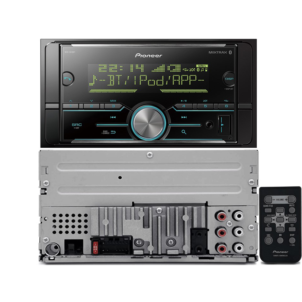 Comp Kit Central Multimídia MVHS618BT + Moldura 2 din + Chicote + Interface Toyota Corolla 2009 a 2011
