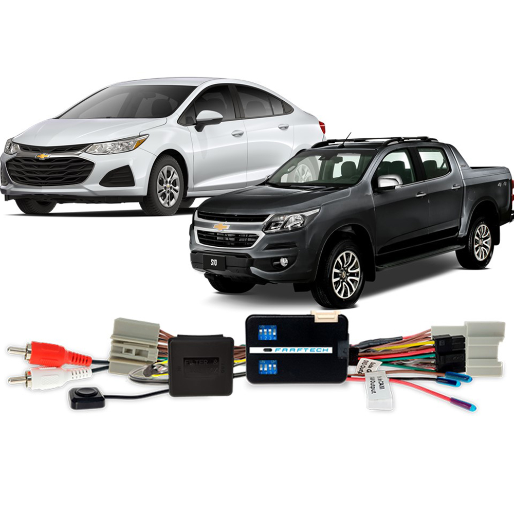 Interface de Video Faaftech FT-VF-GM4 Cruze LT 2017-2019 / S-10 LT / ADVANTAGE / MIDNIGHT 2017-2020