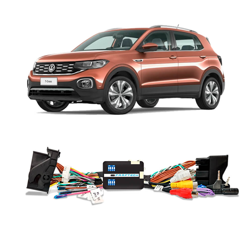 Interface de Vídeo Crossfox Fox Gol Saveiro Spacefox Voyage 2020 7 Polegadas Faaftech - FT-VF-VW6